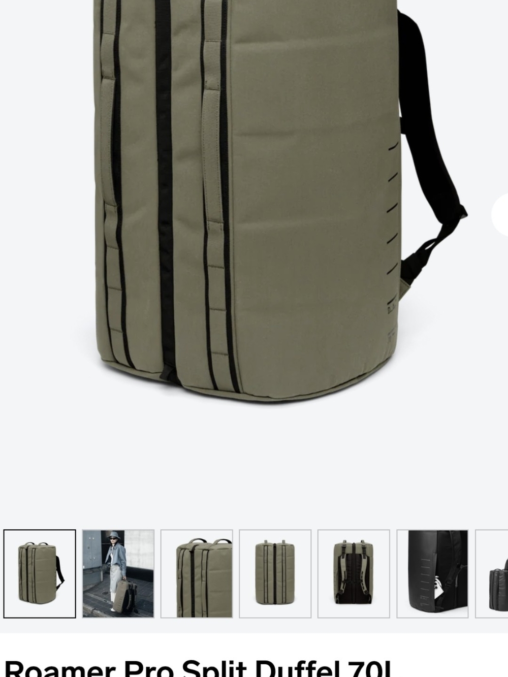 ROAMER Duffel Bag in Mash Green